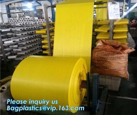 buy Pp Fabric Woven Sack Rice Bag Roll For Agriculture,60cm width virgin colorful flat surface tubular PP woven fabric roll online manufacturer