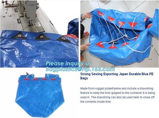 buy STRONG SEWING EXPORTING JAPAN DURABLE BLUE PE BAGS, HOUSEHOLD WATERPROOF PORTABLE PE BAGS, TARPAULIN BAGS, SACKS, PACK online manufacturer