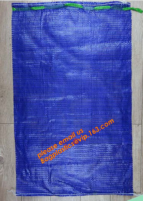 buy Strong tension PE material raschel mesh bag for eggplant onion potato,Orange polypropylene grid reusable raschel produce online manufacturer