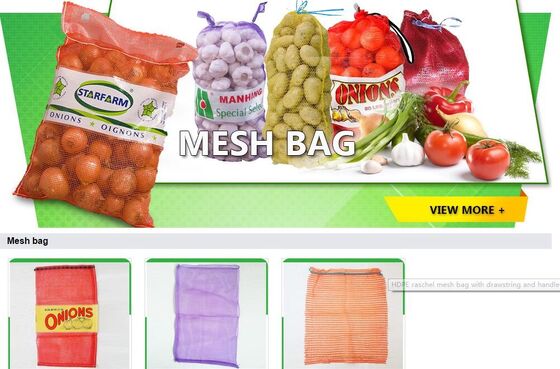 buy mesh bag,Plastic PE raschel mesh net potato bags 50kg, HDPE mesh bag for vegetable and fruit,Raschel Mesh Onion Drawstri online manufacturer