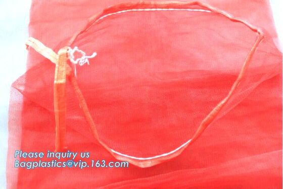 buy 30x47cm gold yellow HDPE material raschel mesh bags for packing cabbage with hand,Orange onion potato vegetable fruit pa online manufacturer