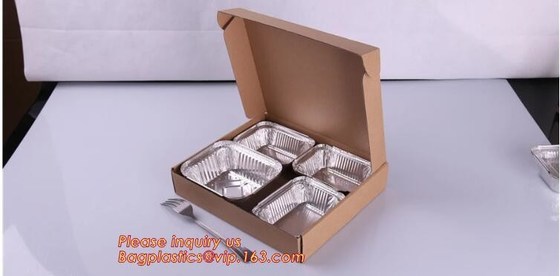 buy Rectangular Aluminium Foil Food Container, Airlines Fast Food Delivery, Reheating, Baking, Roasting, Meal Prep, to-Go online manufacturer