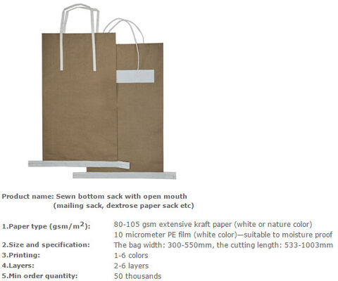 buy Starch packing bag, Sand packaging bag, Rice packing paper bag, Powder packing bag, Plant food packing bag, Particulate online manufacturer
