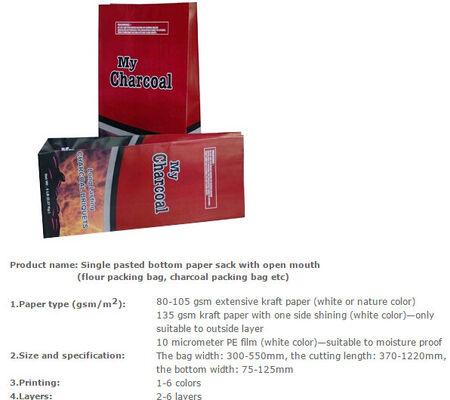 buy Charcoal paper sack, Foodstuff packing bag , Dextrose kraft bag, Charcoal paper sack, Citric acid packing bag online manufacturer