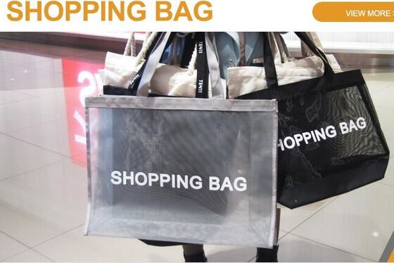 buy Mesh Beach Bags, Grocery Produce Tote Bag With Zipper & Pockets For Gym, Picnic, Shopping Or Travel online manufacturer