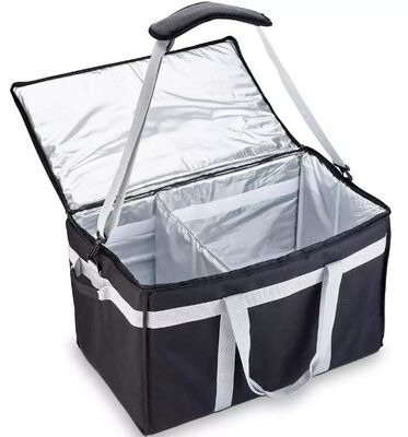 buy Foldable Lunch Insulated Cooler Bag Heated Food Delivery Bag Thermal Pizza Delivery Cooler Bag online manufacturer