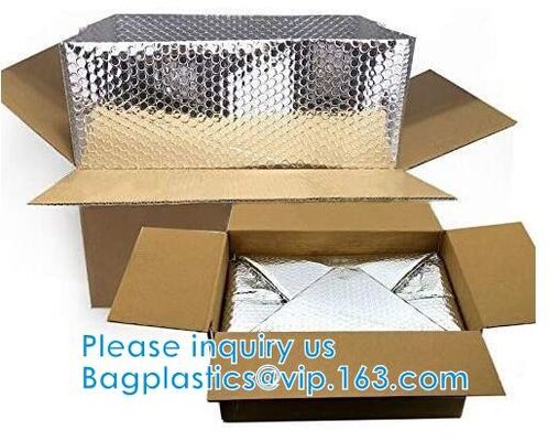 buy Customized Thermal Bubble Box Liners Gusseted Bottom Insulated Liners For Shipping Temperature Sensitive Products online manufacturer