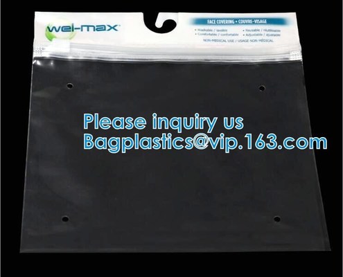 buy Biodegradable Hanger Hook Plastic Underwear Packaging Bags With Hanger, Frosted Hook Bag Button Opening online manufacturer