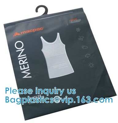 buy Shirt Packaging Bags, Hanger Frosted Bags, Packaging Bag Hook Hanger Bag Underwear Shirt Bag online manufacturer