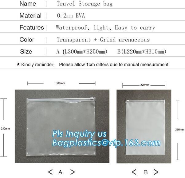 BOPP CPP printed plastic slider zipper bags for garment household