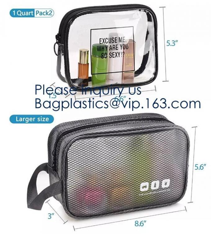 Cosmetic Pouch Carry On Airport Airline Compliant Bag for Women Men