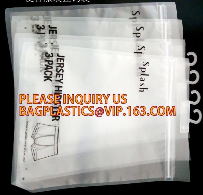 Slider zipper bags with hanger hole, Packaging Bags Hanger Hook