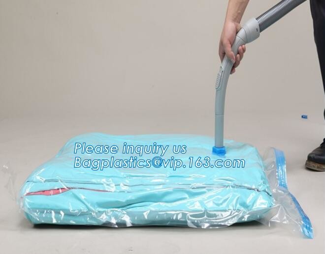 large size vacuum plastic big jumbo, vacuum hanging bag with a valve, vacuum storage bag hanging