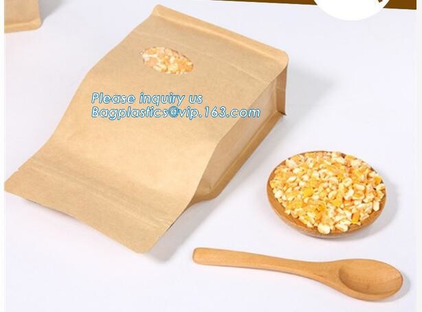 Download Low cost 120gsm food grade white kraft paper sos bottom bread wheat flour packaging paper bag ...