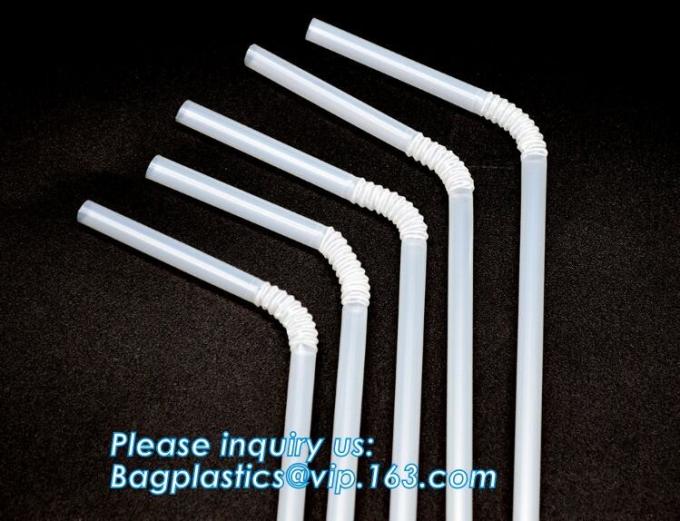 Disposable Plastic Compostable Straw Biodegradable Flexible PLA