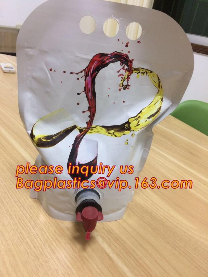 Customized 1.5L 3L 5L/Liter Reusable Refillable Empty Aluminum Foil