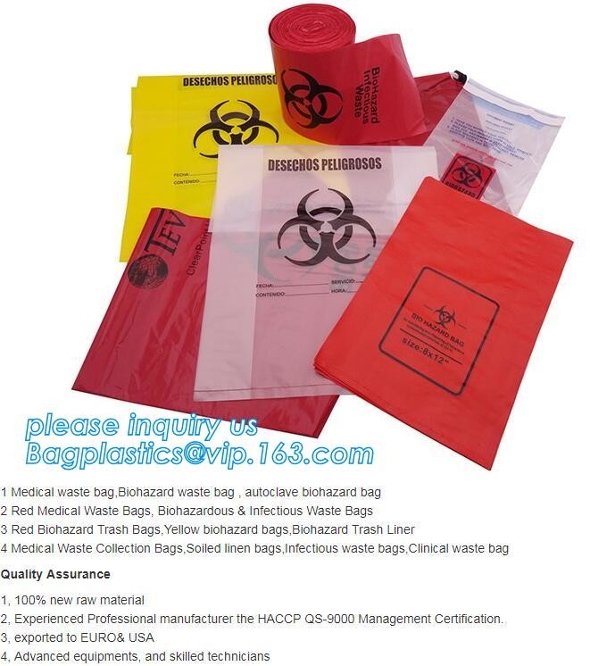 Biodegradable Biohazard Bags Medical Specimen BagsBiohazard Bags