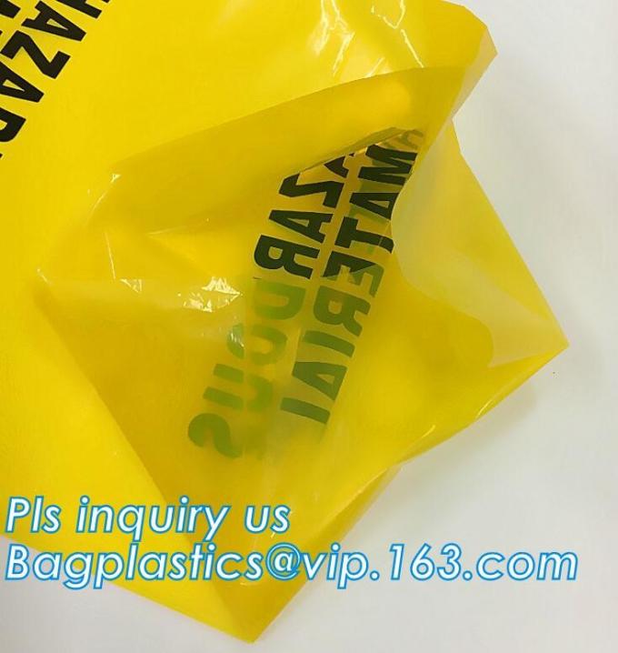 Biohazard Specimen Zip Top Bag Stock and Custom Plastic Bags