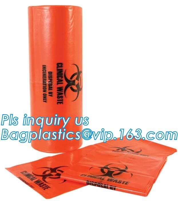 Biohazard Specimen Zip Top Bag Stock and Custom Plastic Bags