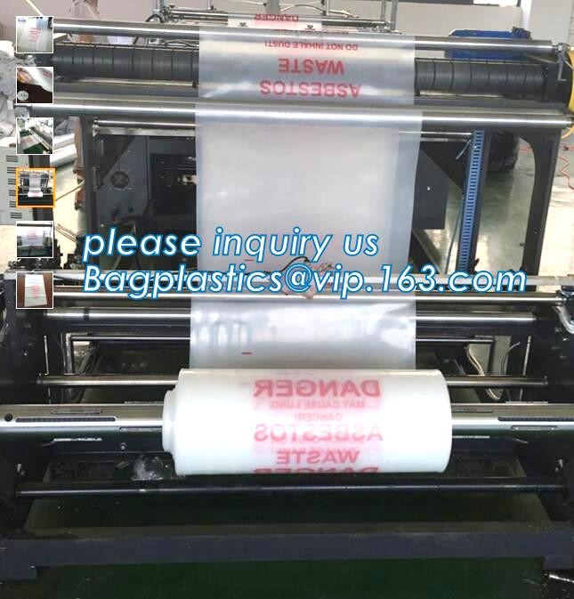 Heavy Duty Construction Plastic Asbestos Bag Waste Bag,Heavy Duty