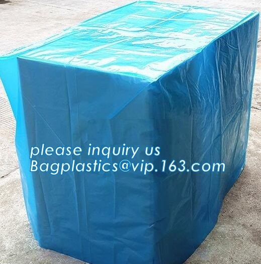 Disposable PE Plastic Pallet Covers bag on Roll, Waterproof Pallet
