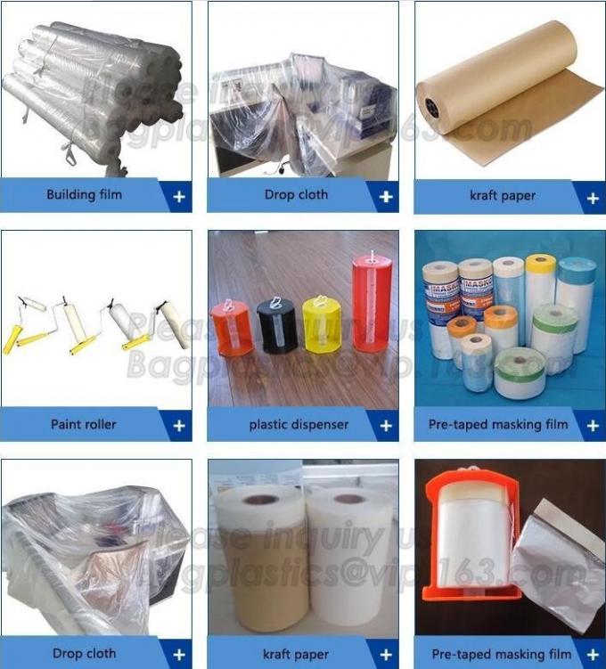 Hdpe Plastic Painter'S Drop Cloth,Disposable Protective Painter Ldpe ...