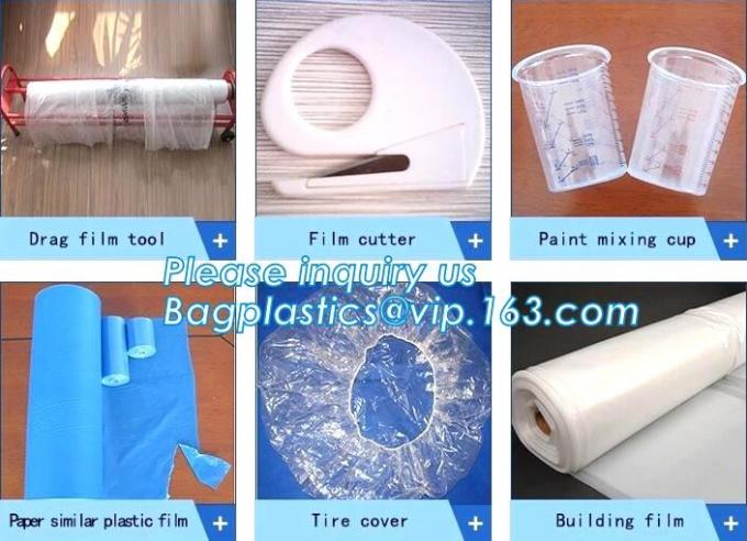 Hdpe Plastic Painter'S Drop Cloth,Disposable Protective Painter Ldpe ...