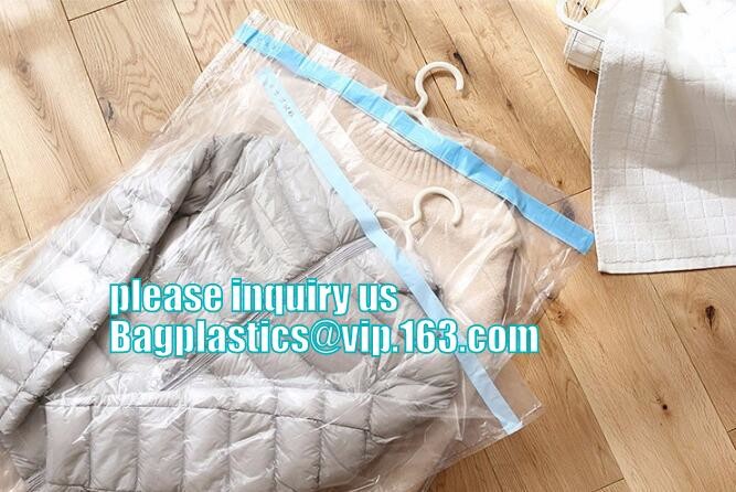 fashion disposable clear ldpe poly laundry suit garment packaging dry ...