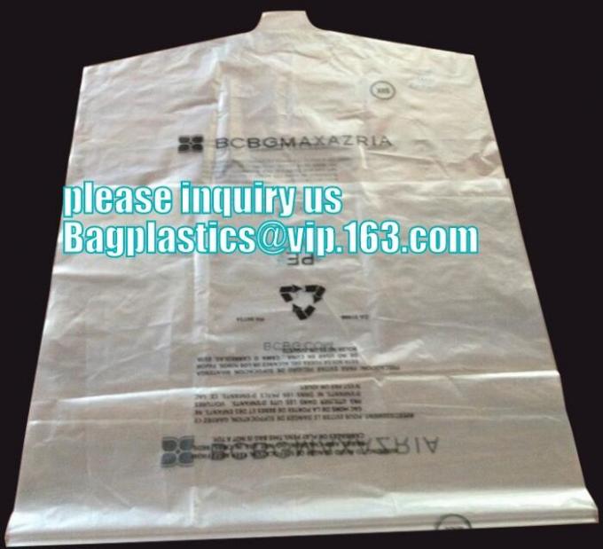 Wholesale Clear Plastic Dry cleaning poly garment bags for packing