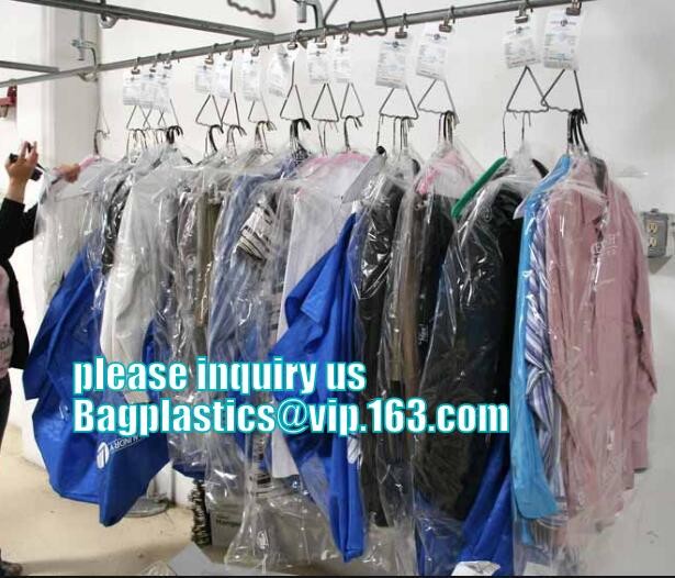Wholesale Clear Plastic Dry cleaning poly garment bags for packing