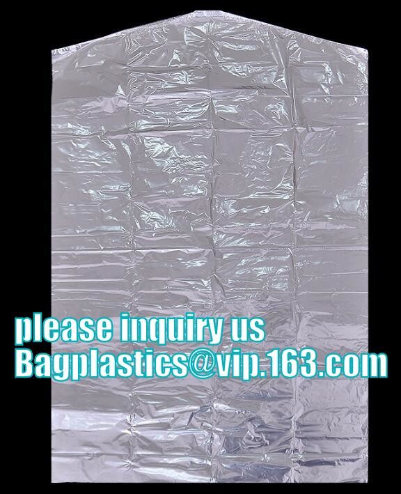 Wholesale Clear Plastic Dry cleaning poly garment bags for packing