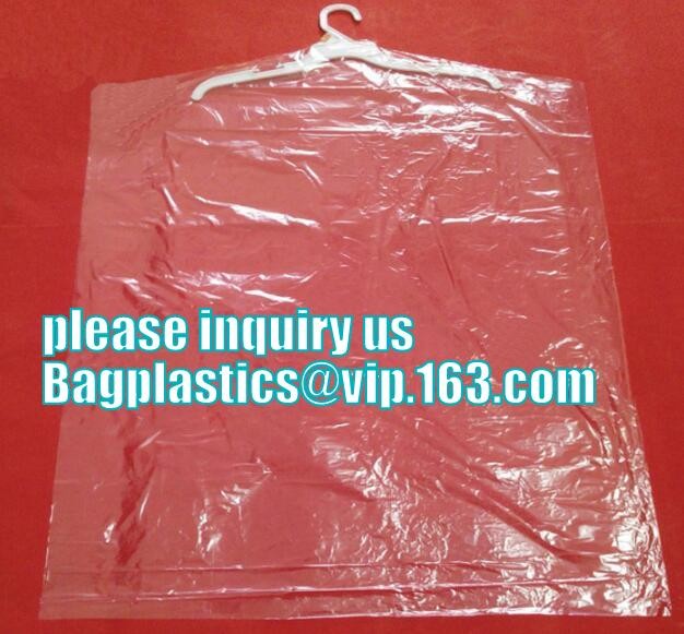 Wholesale Clear Plastic Dry cleaning poly garment bags for packing