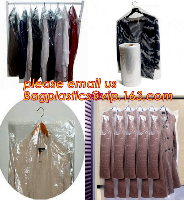 Wholesale Clear Plastic Dry cleaning poly garment bags for packing