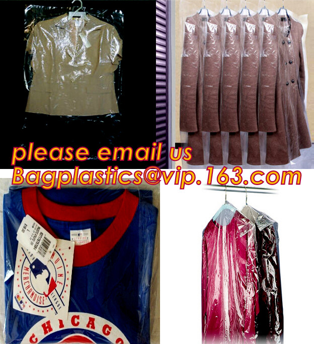 Wholesale Clear Plastic Dry cleaning poly garment bags for packing