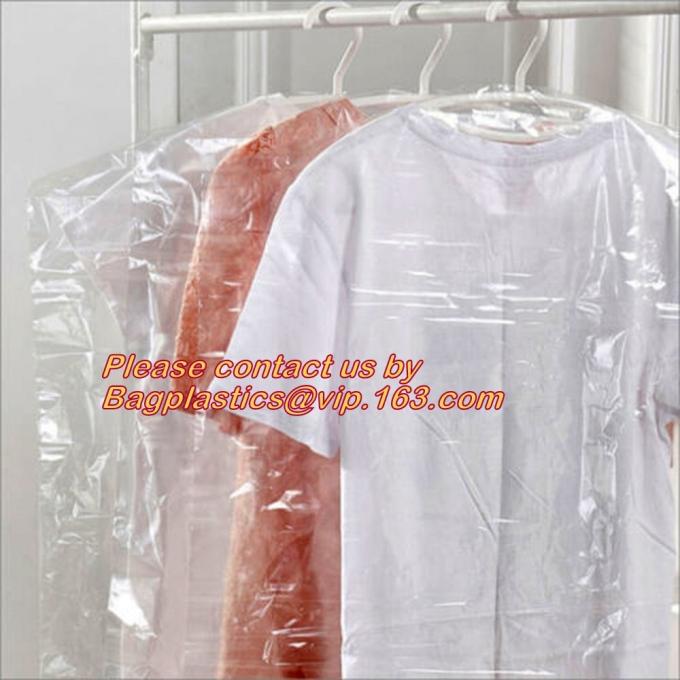 Wholesale Clear Plastic Dry cleaning poly garment bags for packing