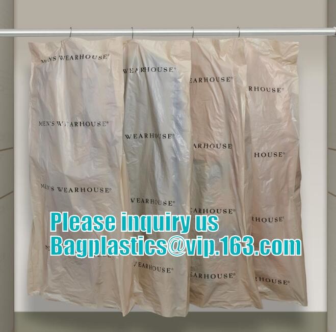 Dry Cleaning Shop Disposable Plastic Laundry Bag Poly Drawstring Bags