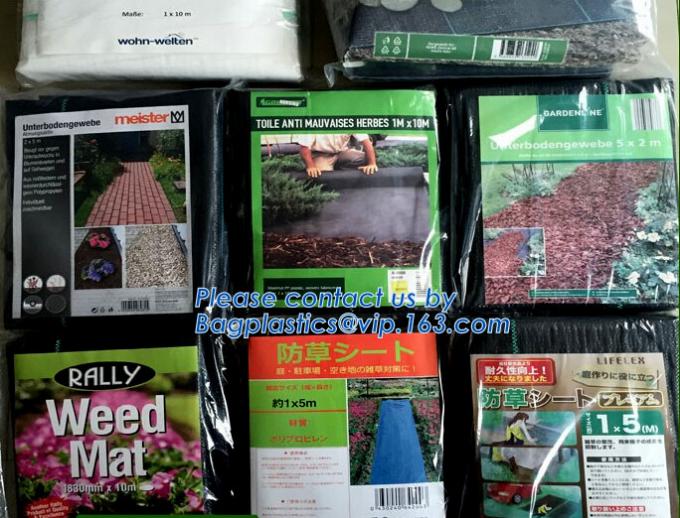 pp weed mat organic agricultural plastic mulch, recyclable weed barrier