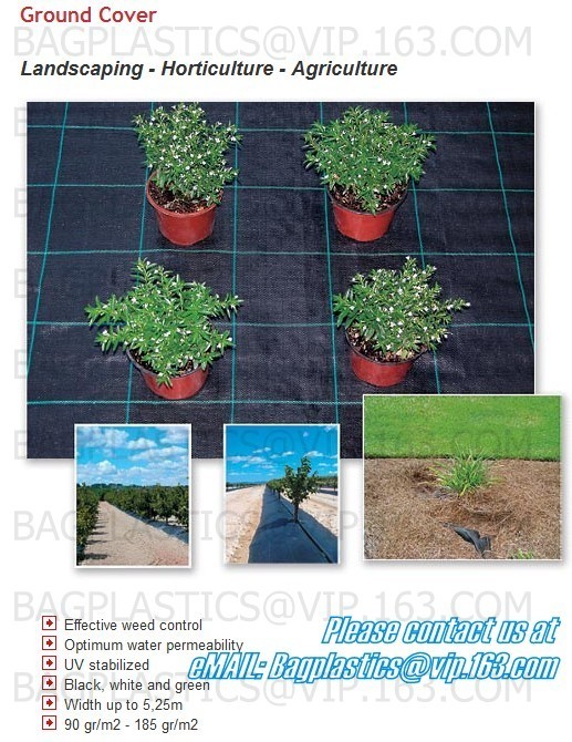 pp weed mat organic agricultural plastic mulch, recyclable weed barrier