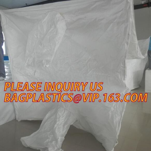 Waterproof PE Plastic Drawstring Dumpster Container Liners for waste