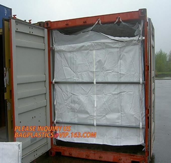 12Mil Open Top 30 Yard Dumpster Container Liners,21'Lx8'Wx8'H PE drawstring dumpster container