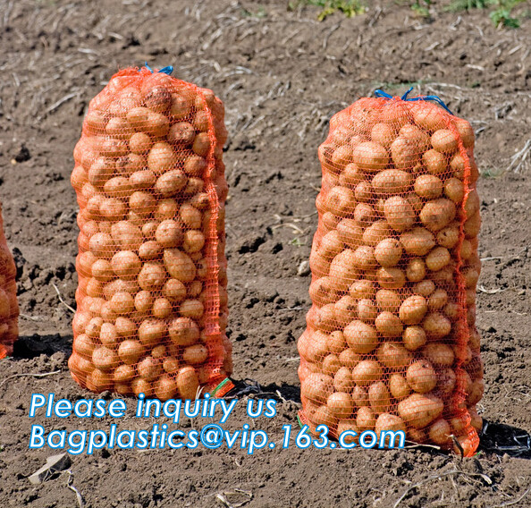 PP tubular plastic mesh bag vegetable onion raschel sack packing mesh